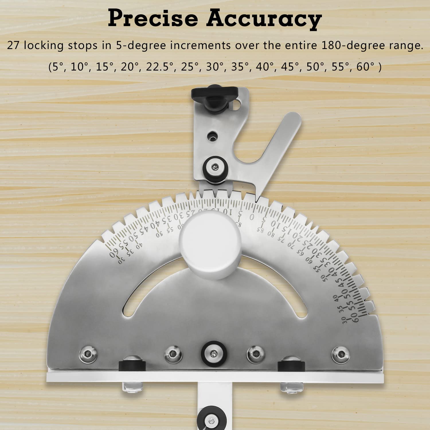 Precision Miter Gauge - Table Saw Accessory -5