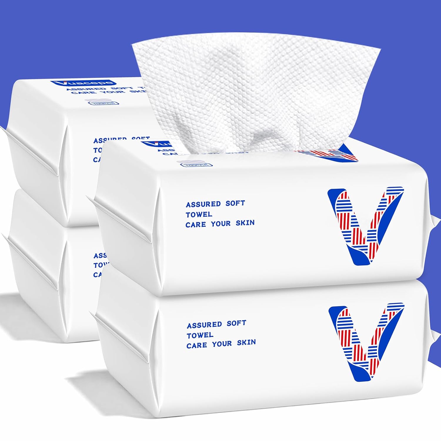 Vuacepe Face Clean Towels Disposable Clean Skin Club Face