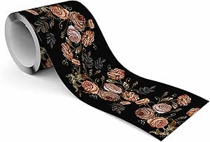 Muralo Selbstklebende Bordüre - 10cm X 300cm Wanddekoration In Bunten Orangen