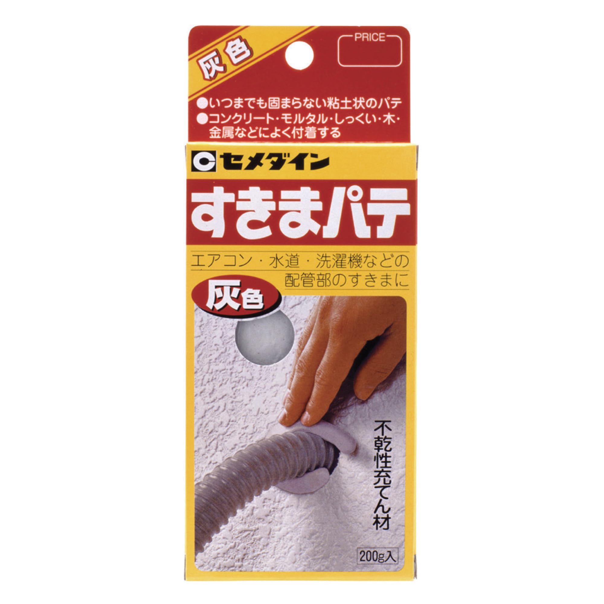 セメダイン(CEMEDINE) 不乾性充てん材 すきまパテ 白 200g HC-…