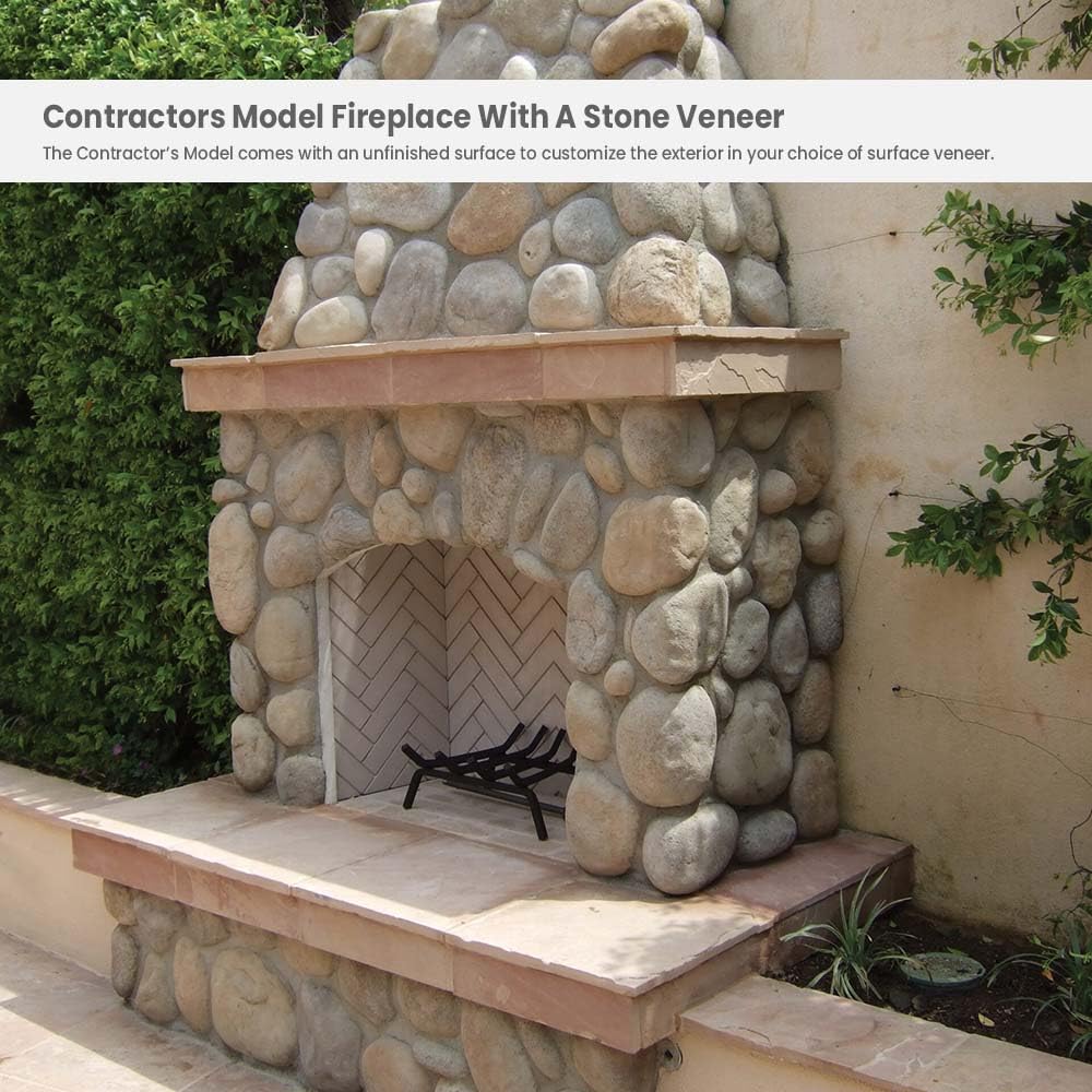 Chimenea exterior modelo de contratista |  (ventilada) 4