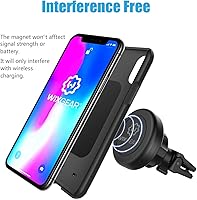 Vista 5 de Soporte magnético plano WizGear para el tablero del auto, para teléfonos celulares y tabletas mini con tecnología de adhesión rápida - Extra delgado