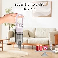 Vista 4 de Handheld Vacuum Cleaner,Ultra-Lightweight Mini Portable Vacuums for Home, 6 in 1 Stick Vac Cleaners for Car,Pet Hair(White Corded)