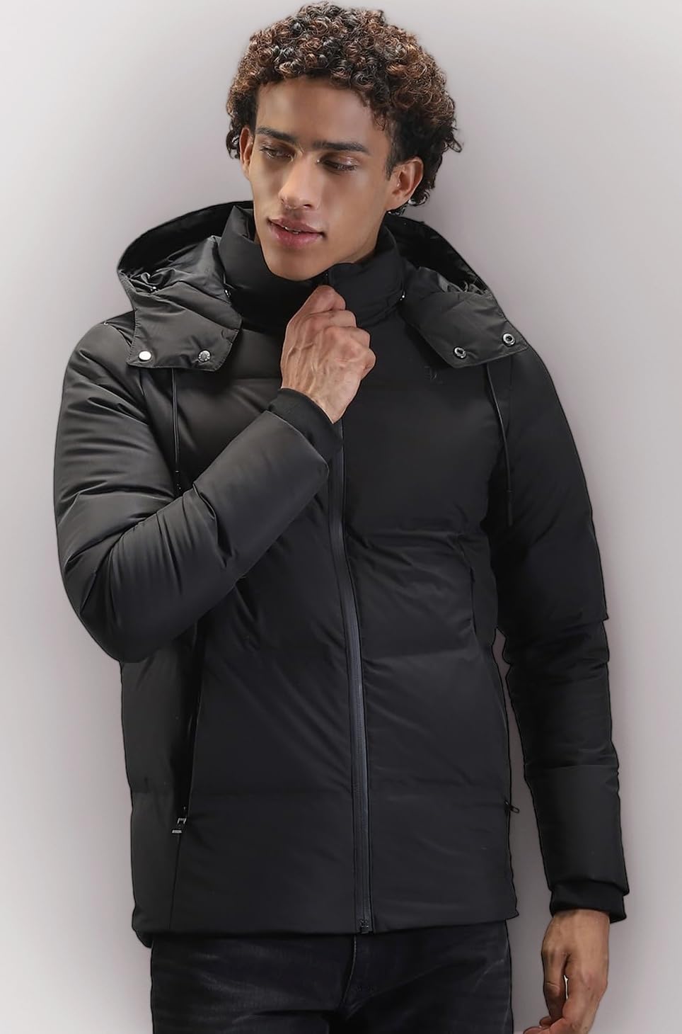 Mens Hooded Neck Full Sleeve Jacket_0-36