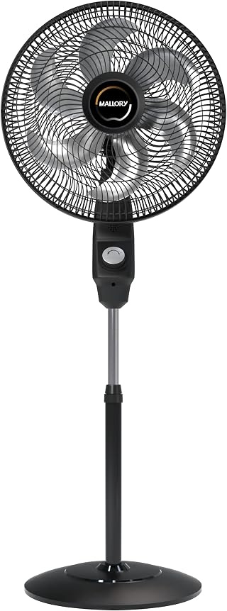 Ventilador de Coluna Mallory Éolo 126W, Silencioso, Hélice de 6 pás, Grade Especial em Sistema TS, Máxima Vazão e Mínimo Ruído – PR-GF- 220V