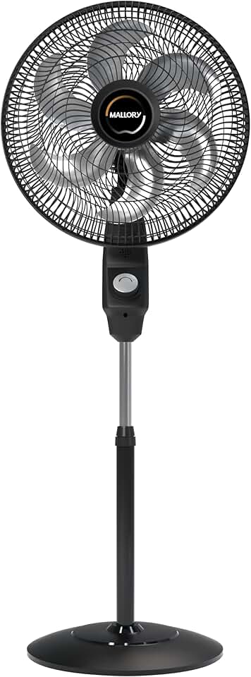 Ventilador de Coluna Mallory Éolo 126W, Silencioso, Hélice de 6 pás, Grade Especial em Sistema TS, Máxima Vazão e Mínimo Ruído – PR-GF- 220V