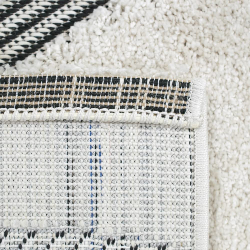 Teppich-Traum Tapis Moelleux Salon & Chambre à Coucher | Design en Tissu Plat Moderne crème Größe 160x230 cm
