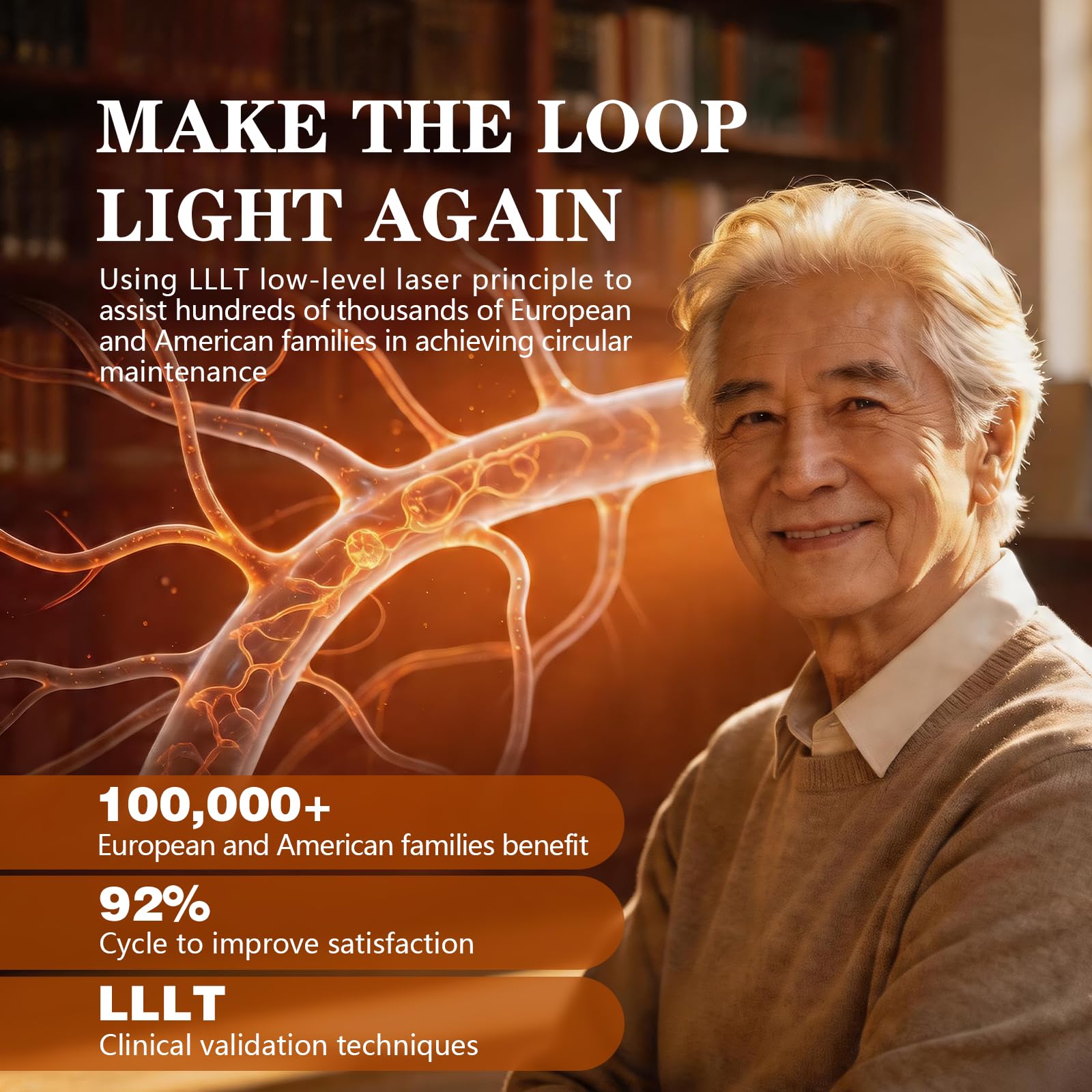 iKeener Aggiornato 4-in-1 Terapia Laser Orologio, Terapia Adiuvante Dell'iperglicemia, Iperpressione Sanguigna e Iperlipidemia, Alleviare Tensione e Migliorare Lo Stress, Promuovere il Sonno