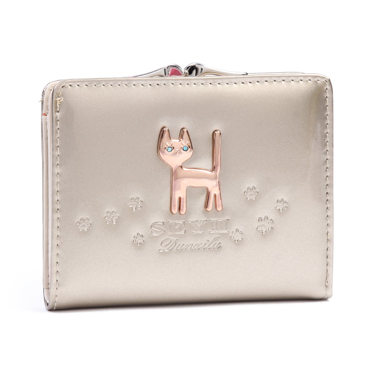 Damara Womens Medium Candy Colors Multifunctional PU Accordion Card Purse