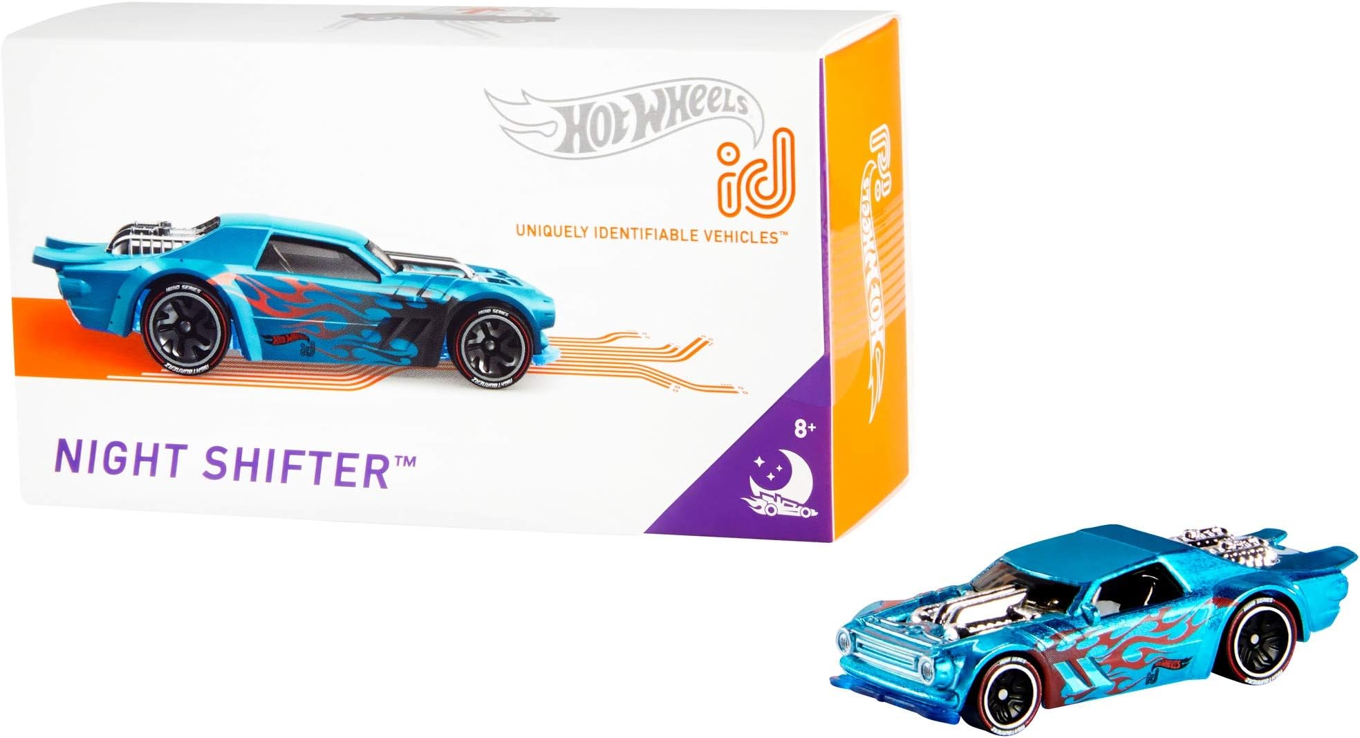 id Vehicle Night Shifter with Embedded NFC Chip, Uniquely Identifiable, 1:64 Scale, for Kids Ages 8 Years and Older