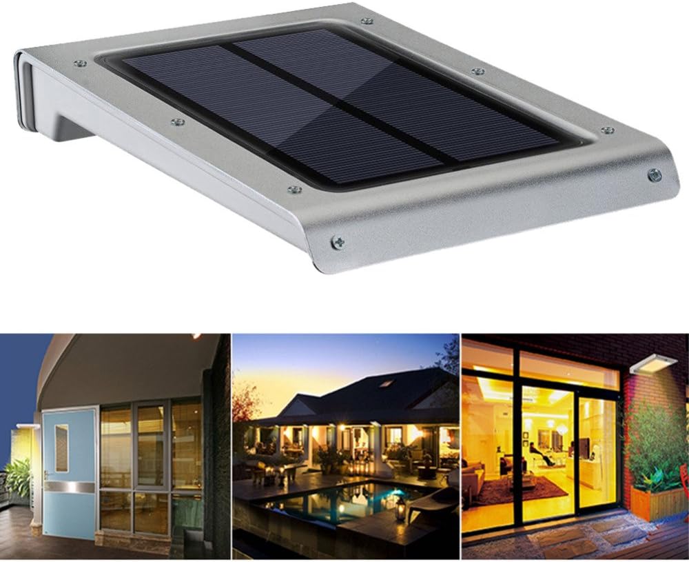 Solar Motion Light: FreeLight 25 LED Solar Motion Light with Stylish Aluminium Body and PIR Motion Sensor