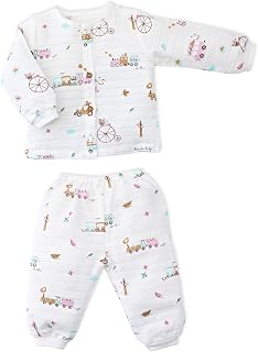 HONCHO BABY - Organic Cotton Muslin Full Sleeves Top and Pant | Sleepsuits | Boys & Girls | Pyjama Set | Lounge Sets| 0 Mo... Price In India