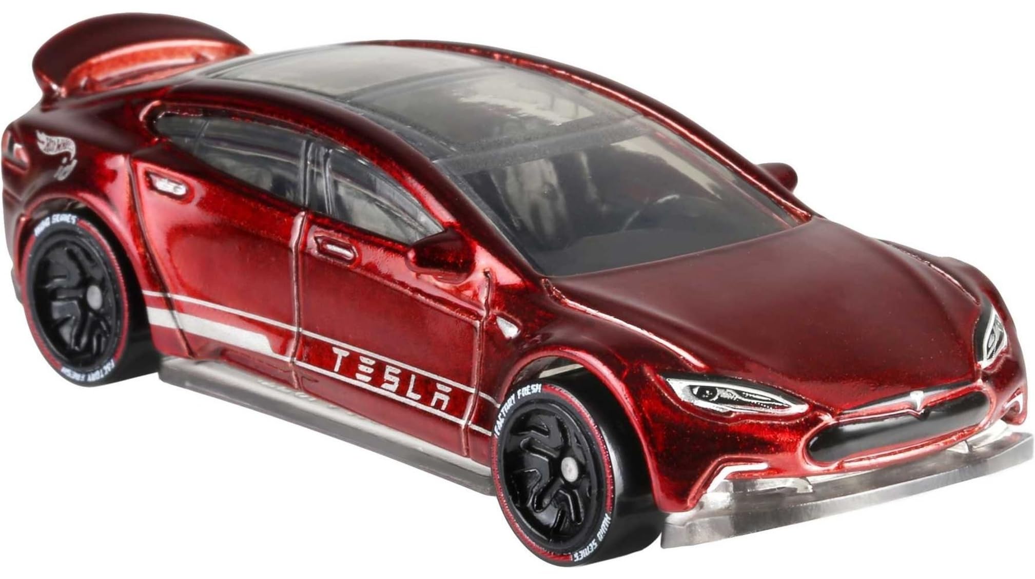 Hot Wheels- ID Die-Cast Tesla Model S Scala 1:64, Macchinina Giocattolo per Bambini 8 + Anni, FXB14