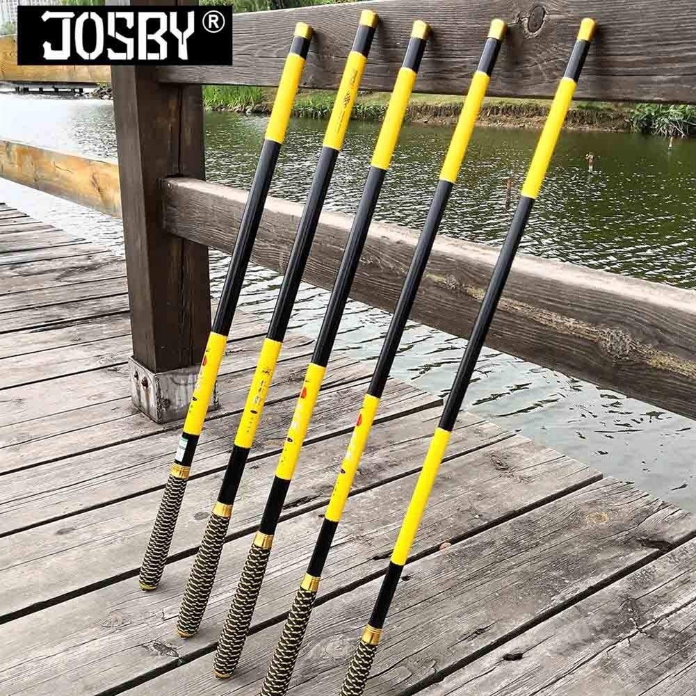 Canna da pesca ad alto tenore di carbonio 3.6 4.5 7.2 Metri flusso mano Pole Carbon Fiber Casting telescopica for la pesca canne Pesce Tackle
