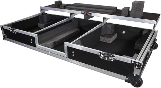 Amazon.com: ProX XS-TMC1012WLTFBTL Flight Case+Shelf+Wheels for (2