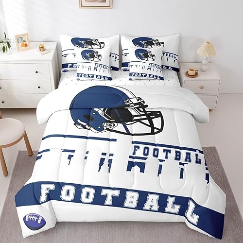 Erosebridal Football 7 Pcs Comforter Set Queen Football Fans