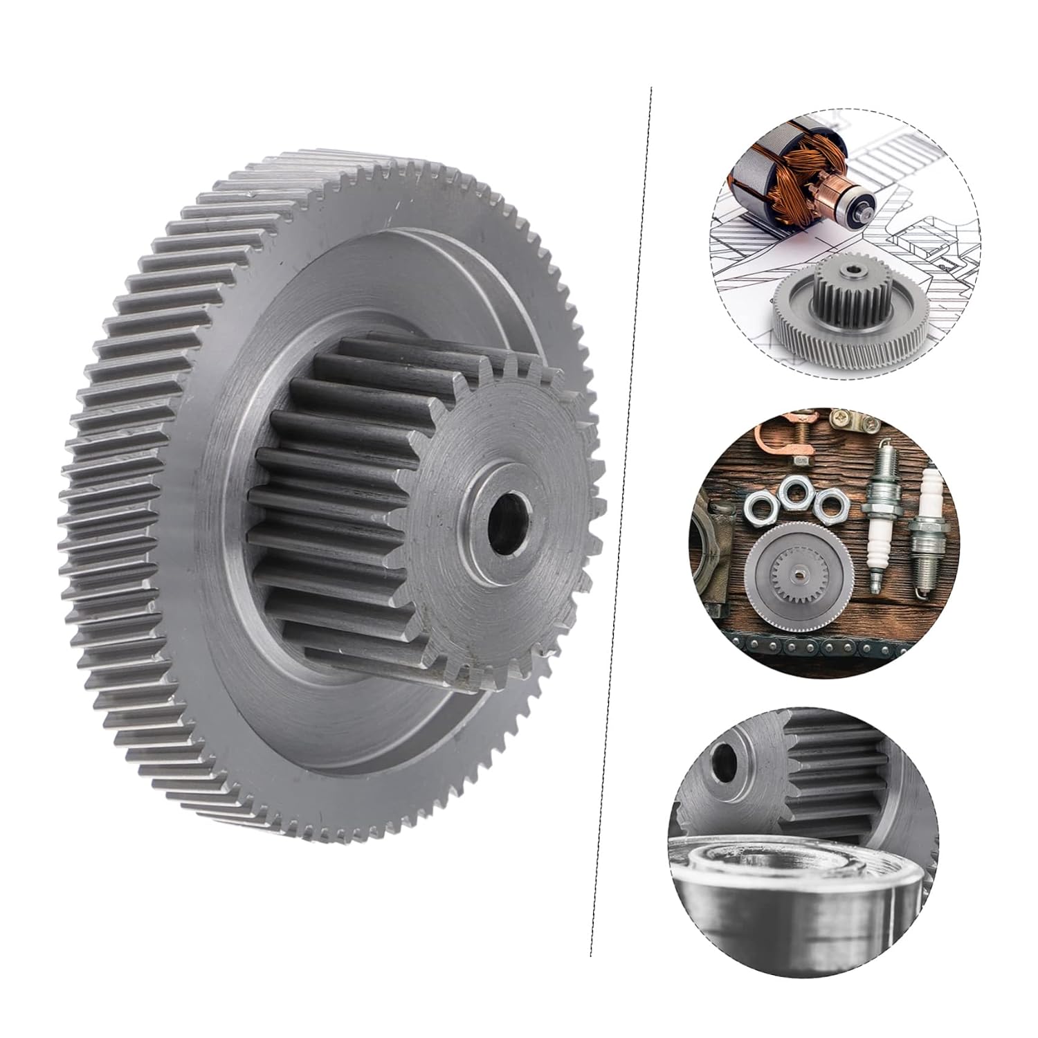 Mikinona 1pc Motor Gear Kit Ratio for Rv Slide Out Construction Easy Installation Replacement for Stripped Gears Compatible Electric Motors