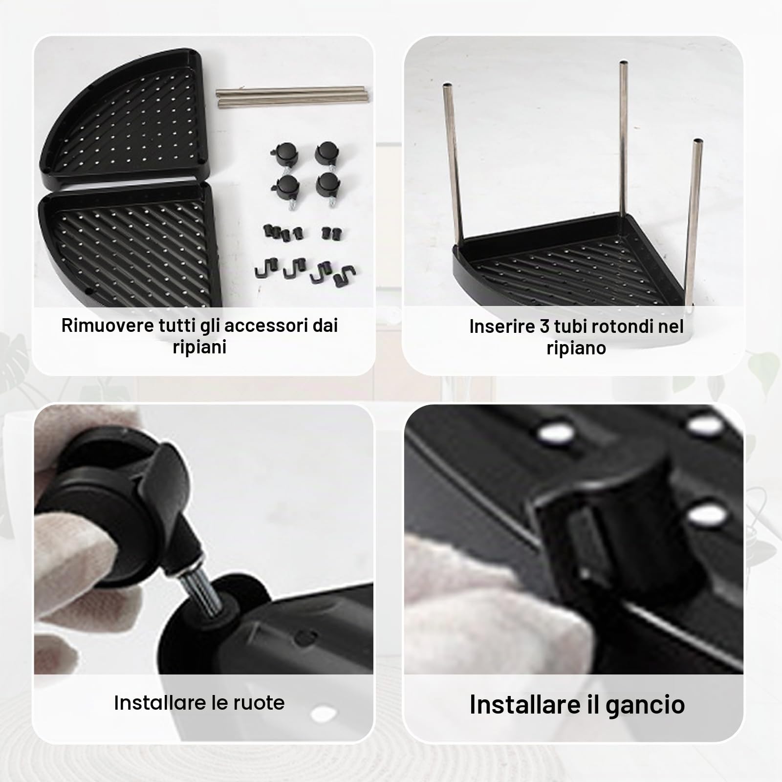 Mobile Carrello Bagno Salvaspazio, 82*26*26cm Mobile Doccia Portaoggetti Da Terra Porta Bagnoschiuma Da Doccia Angolare Scaffale Angolare Da Terra Scaffale Bagno Portaoggetti Doccia Da Terra