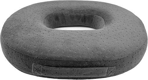 Cojín de espuma viscoelástica para aliviar hemorroides y pilas, dolor de coxis, adecuado para silla de ruedas, asiento de automóvil, oficina o al