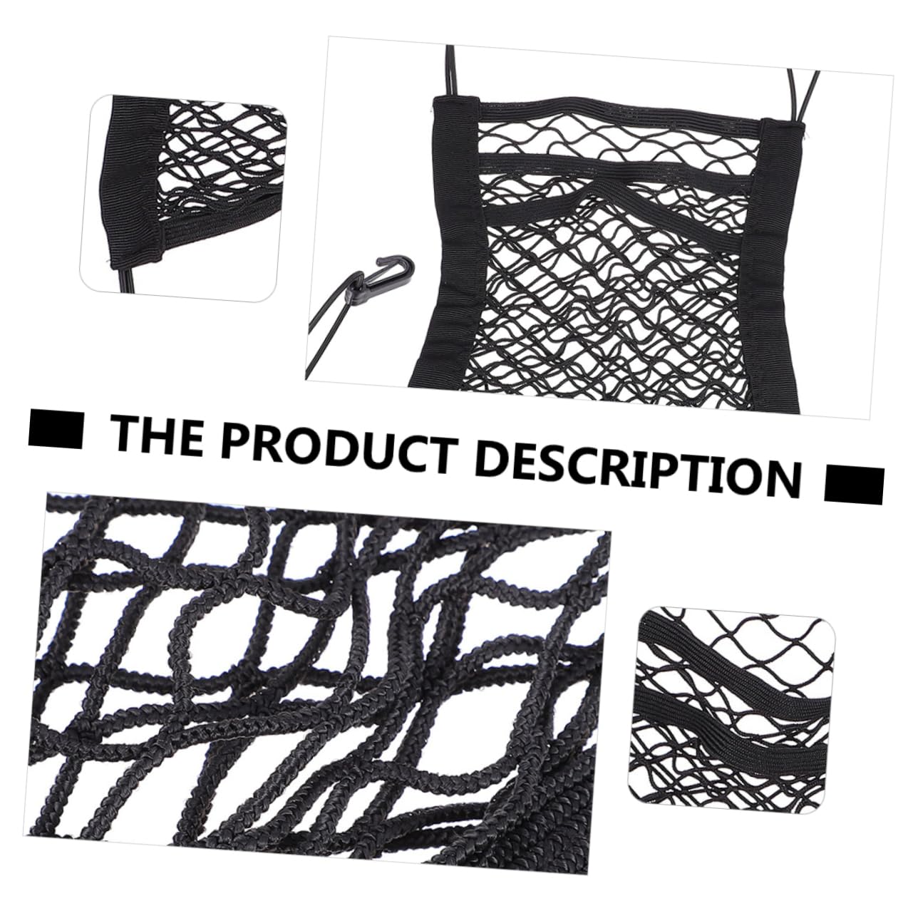 Unomor Car Accessories Purse Holder Elastic Net Pocket for Car Seats Vehicle Seats Net Bag