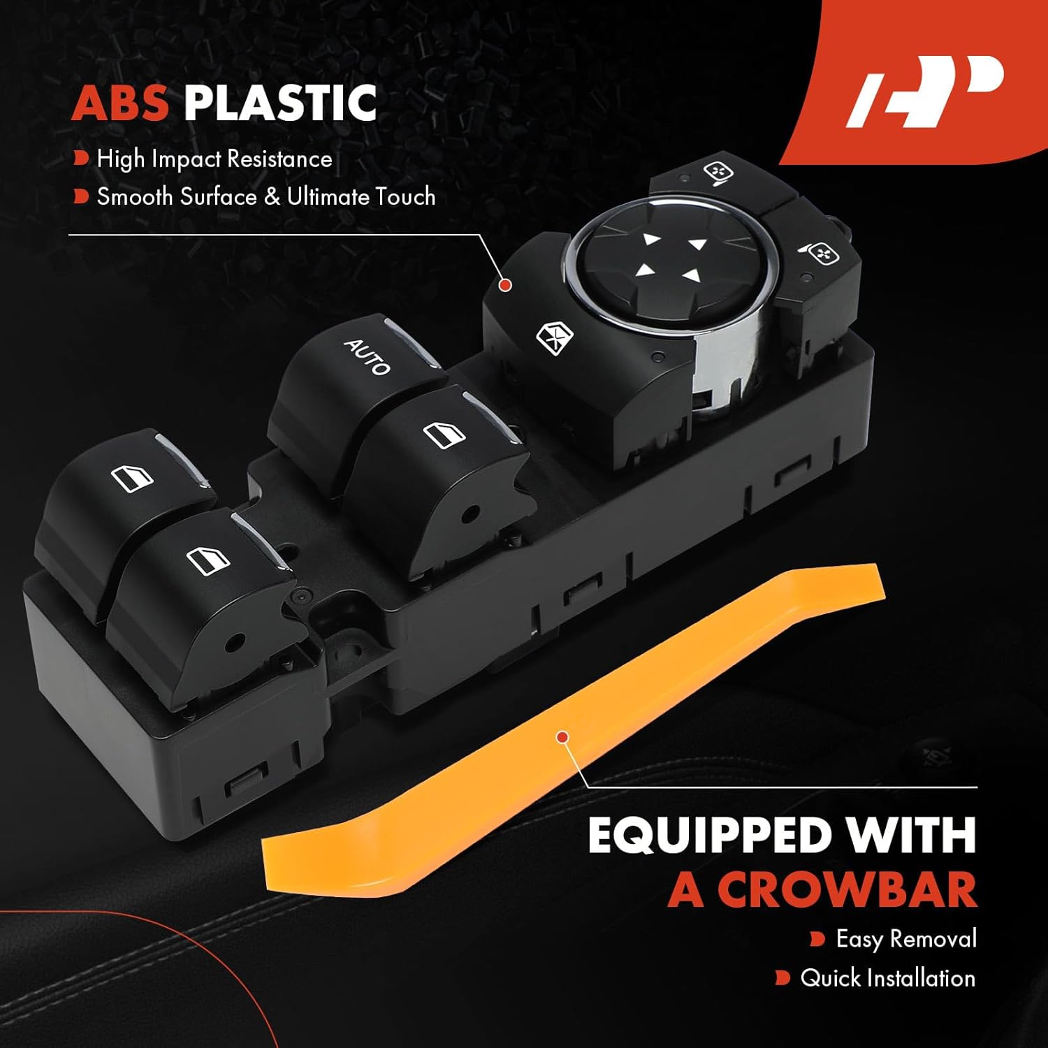 A-Premium Master Power Window Switch Compatible with Ford Explorer 2011-2015, Police Interceptor Utility 2013-2015, Front Left Driver Side