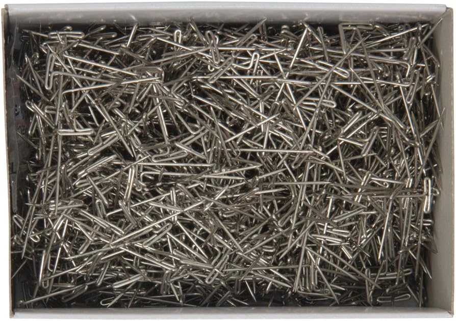 Dritz Bulk Package # #16 Nickel-Plated Steel T-Pin, 1-Inch (1,500-Pack), Silver