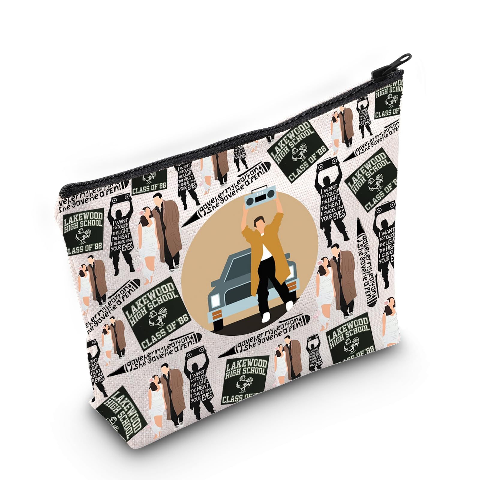 LEVLOLloyd Dobler Cosmetic Bag Diane Court Fans Gift Tees 80's Movie Lloyd Dobler Makeup Zipper Pouch Bag Lloyd Dobler Movie Fans Merch, Lakewood Bag