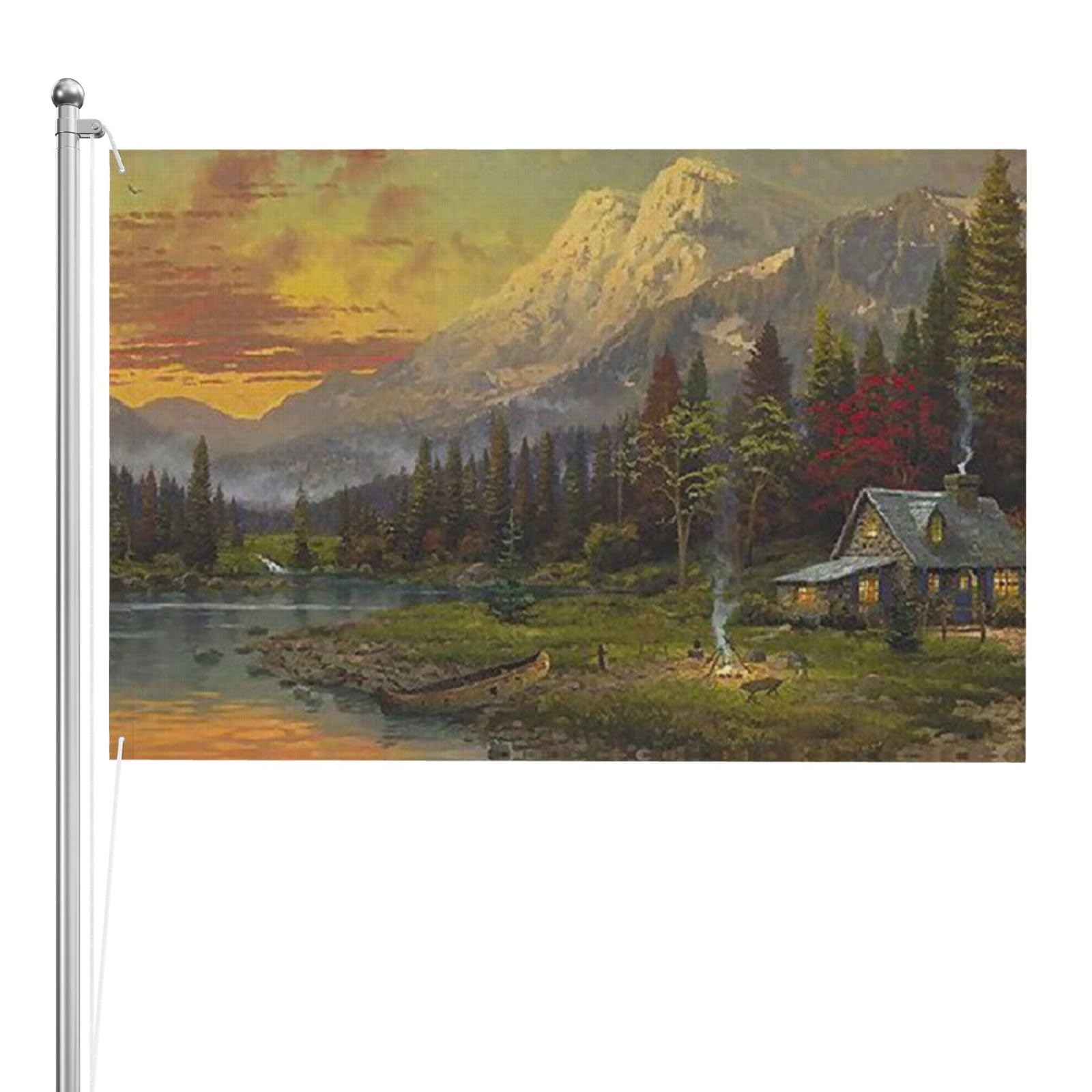 Drapeau amusant pour l'extérieur avec impression double face premium - 8