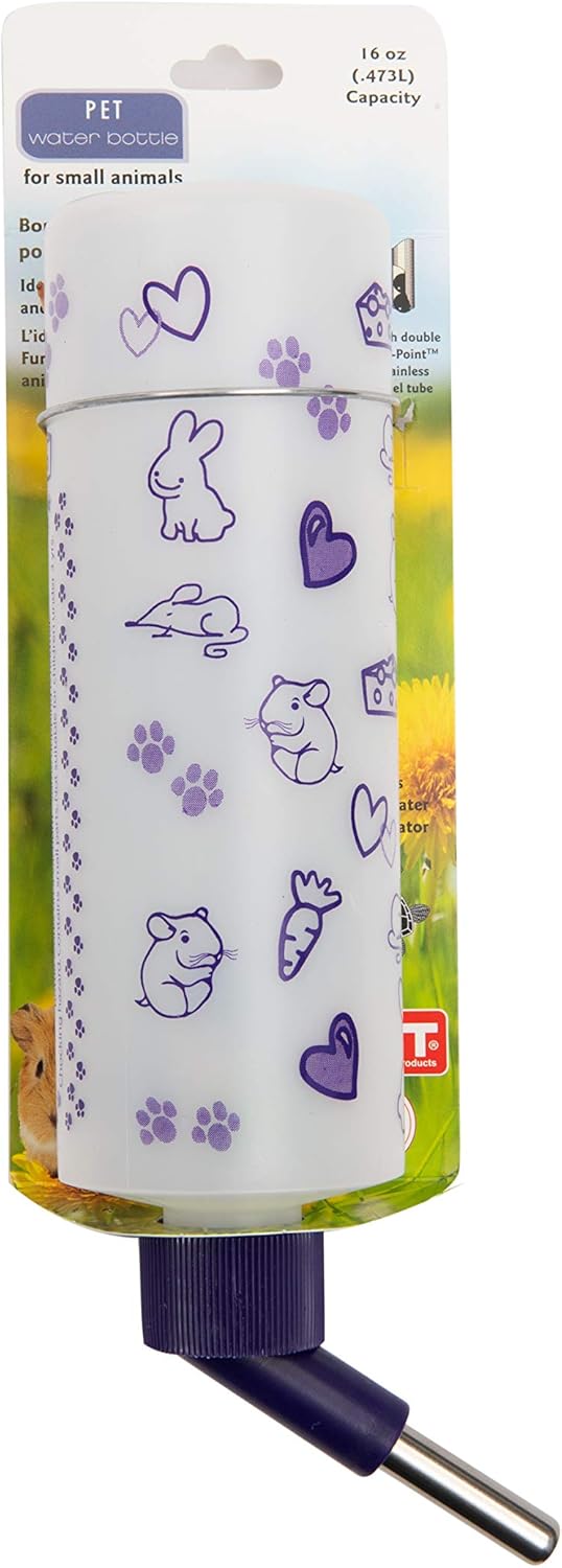 Lixit Weather Resistant Cage Water Bottles for Rabbits, Ferrets, Guinea Pigs Hamsters and Other Small Animals. (16-Ounce)