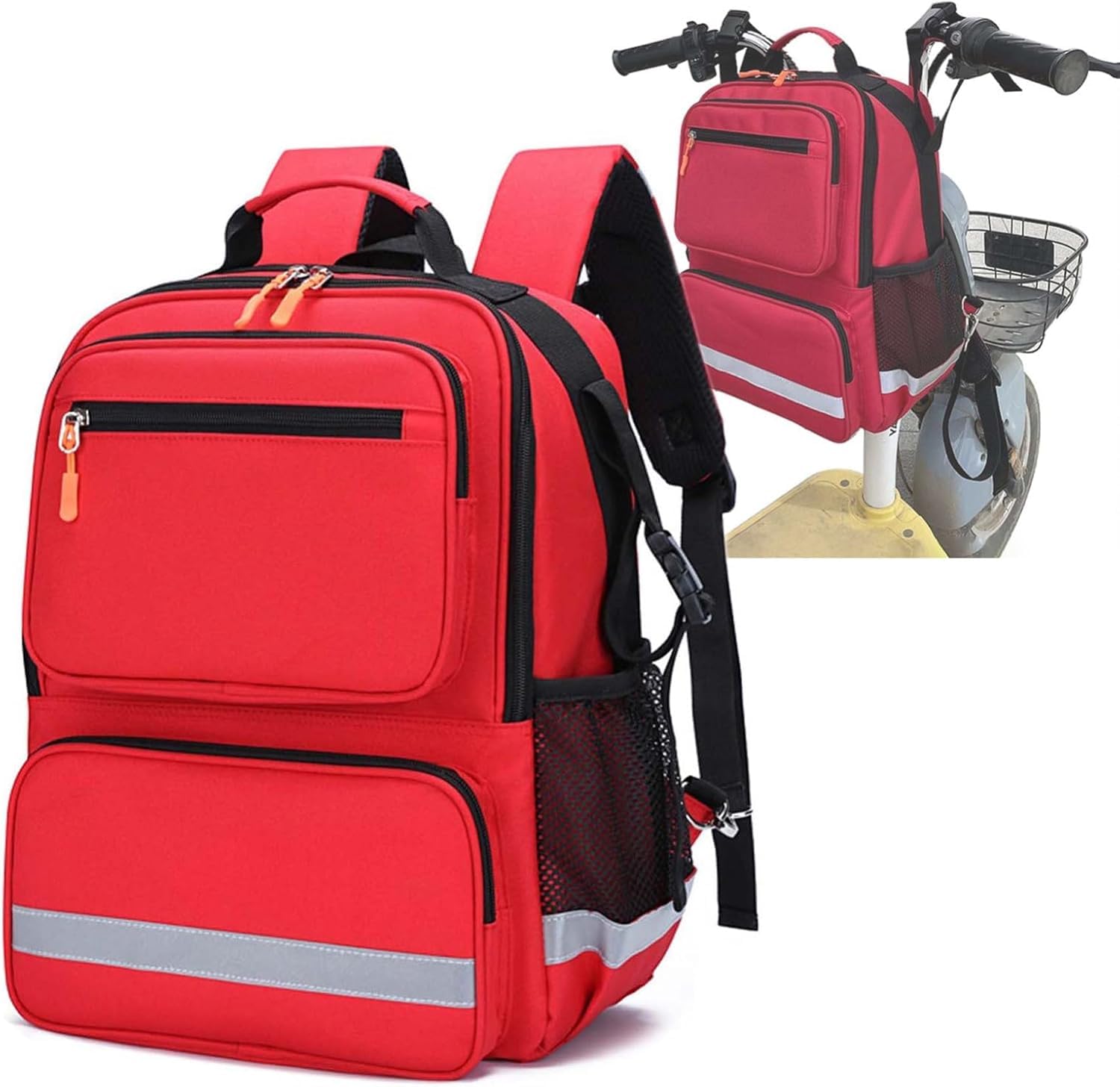 Rollstuhltasche, Rollstuhl-Rucksack, Aufbewahrungstasche für elektrische Rollstühle, Zubehör, strapazierfähiges Oxford-Gewebe, Rollstuhl- und Mobilitätsroller-Taschen und Körbe – nur Tasche, A