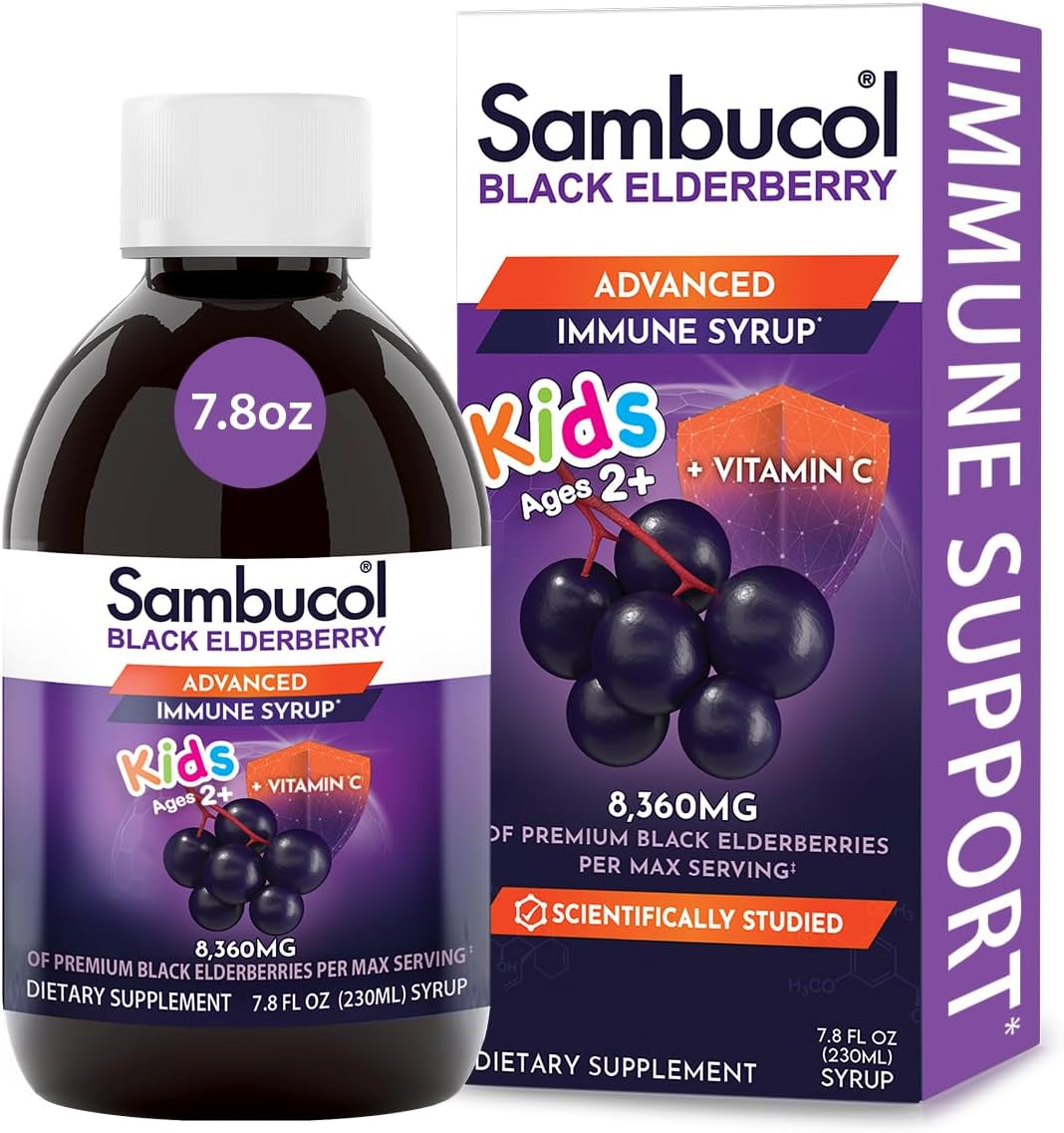 Sambucol Black Elderberry Syrup for Kids, 7.8 Fluid Ounce