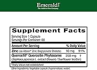 Vista 2 de EMERALD LABS Quercetin Phytosome Plus - Suplemento vegano antioxidante y de apoyo inmunológico - Contiene quercetina y zinc - 60 cápsulas vegetales