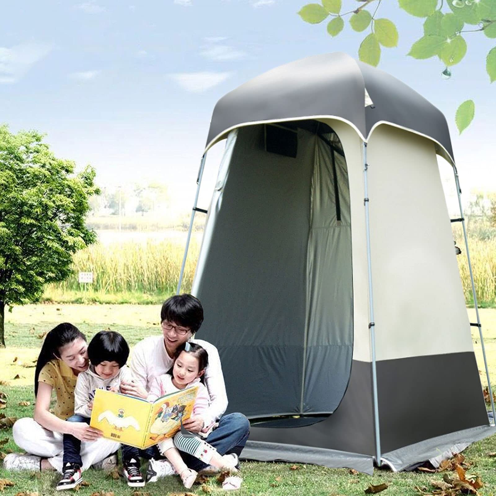 Tente Intimité Ceither Camping - Toilettes Douche Extérieure 120x120x190 Cm