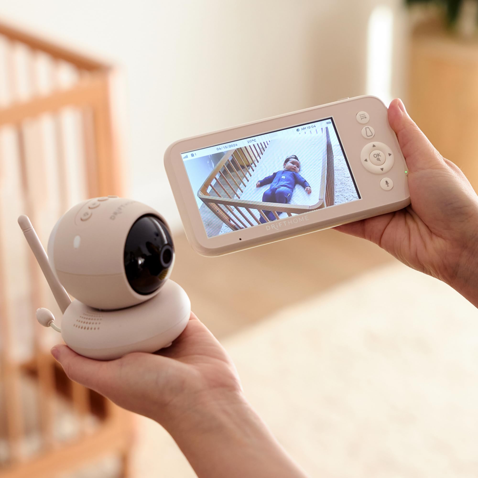 ergoPouch Drift Home Baby Monitor and Smart TOG Guide, Non-Wi-Fi Monitor with Sleep Tracking, Night Light - Image 2