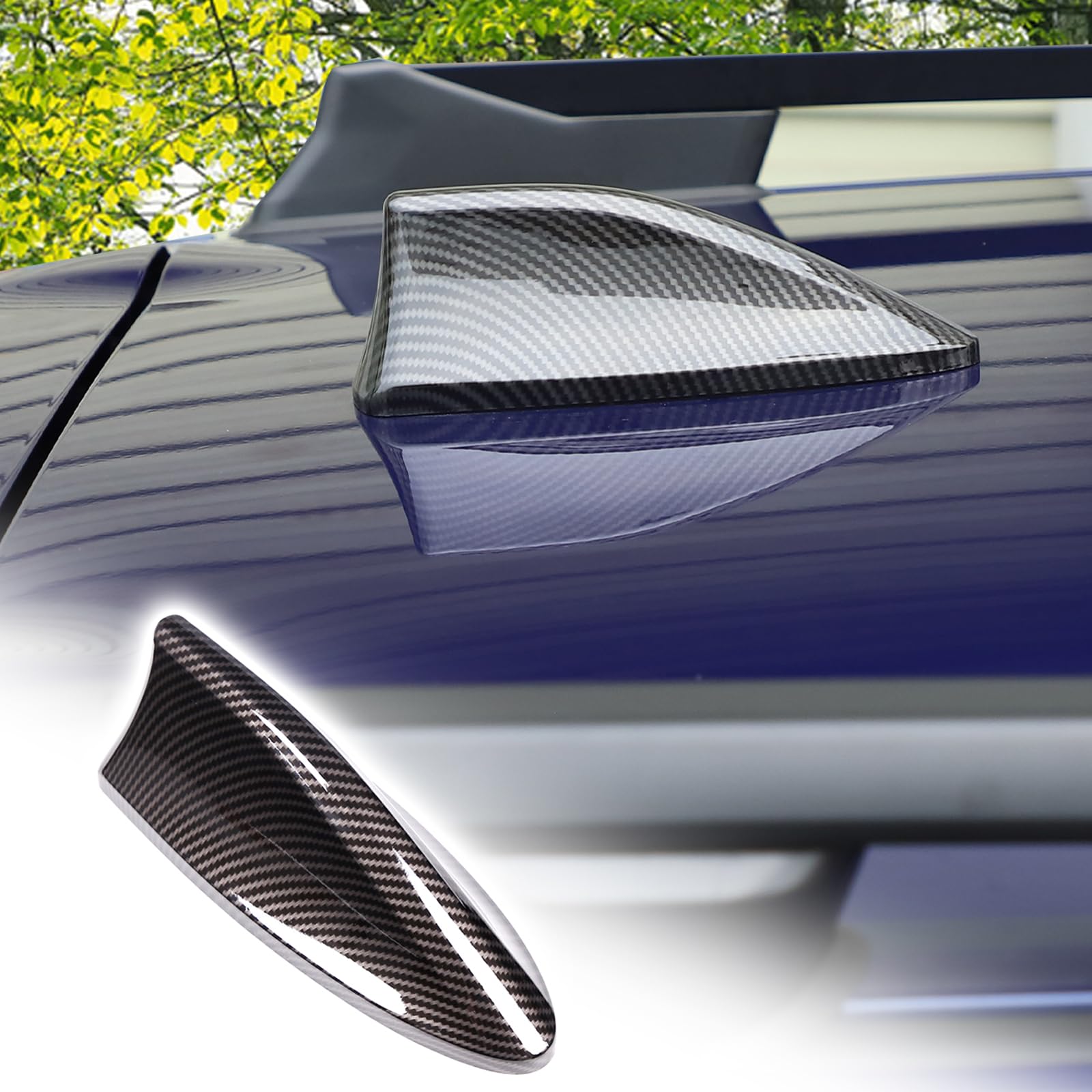 Car Shark Fin Antenna Cover ABS Roof Aerial Base Decoration Accessories Compatible with Toyota 86/Subaru BRZ/Crosstrek 2022 to 2026+ Shark Fin Shape Cover Trim Antenna Shell