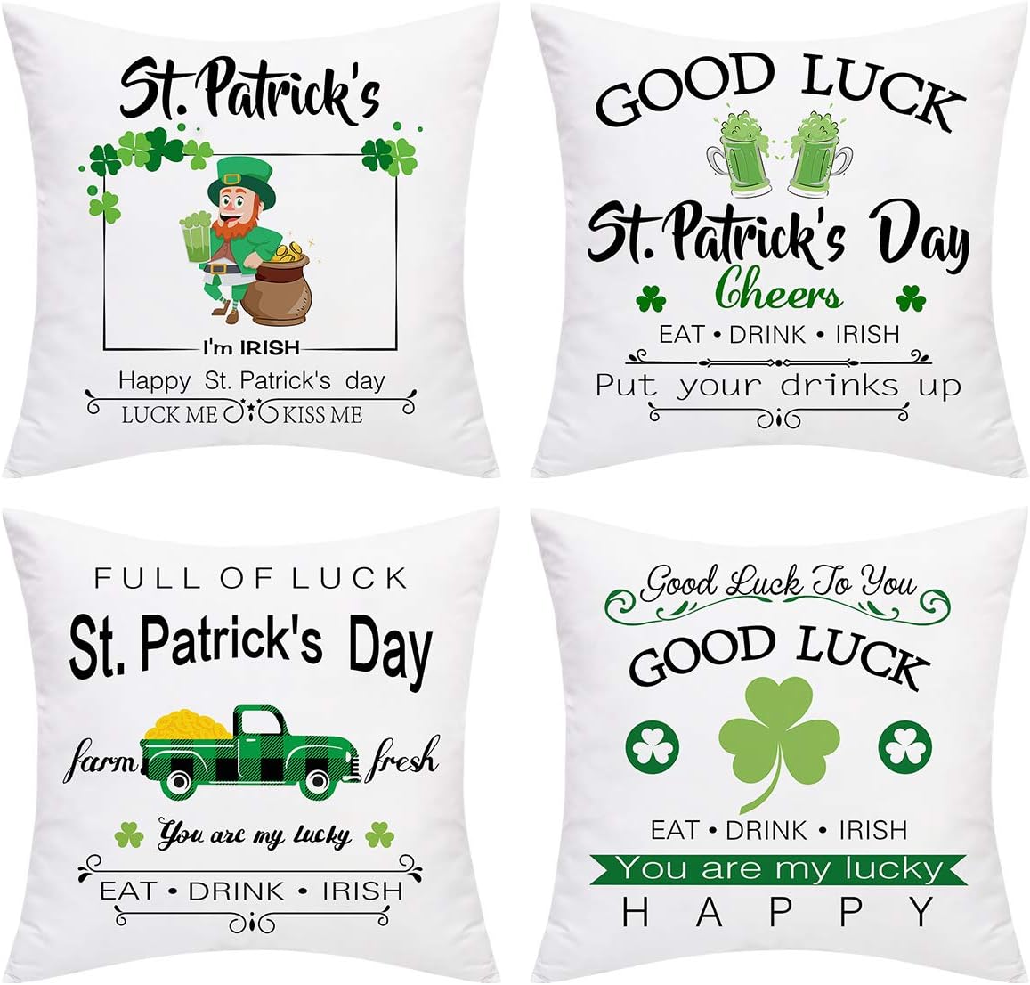 st patricks day throw pillows