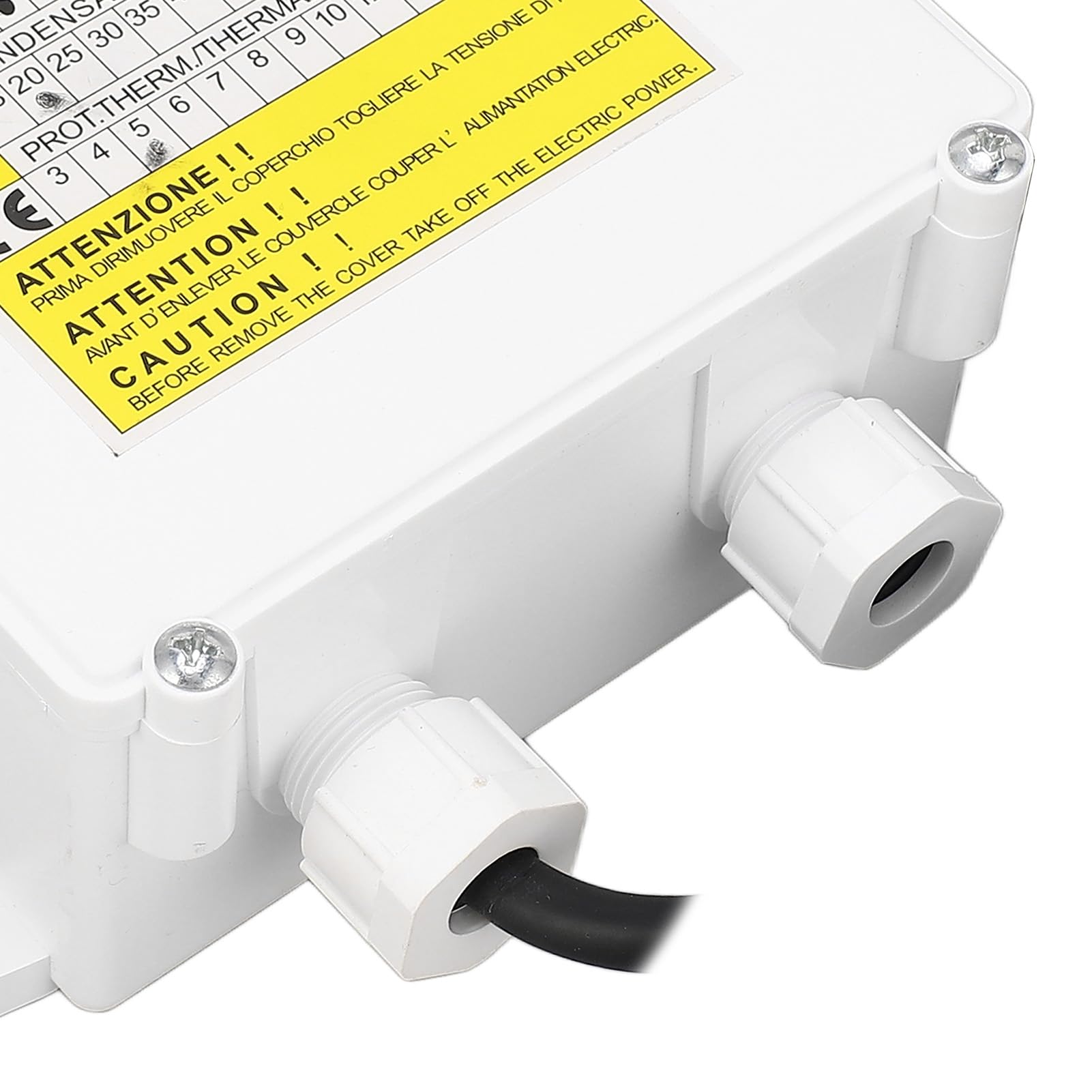 Boîtier de Commande pour Pompe de Puits Profond Submersible, 370W 20uf, Protection Thermique Intégrée, ABS et Cuivre