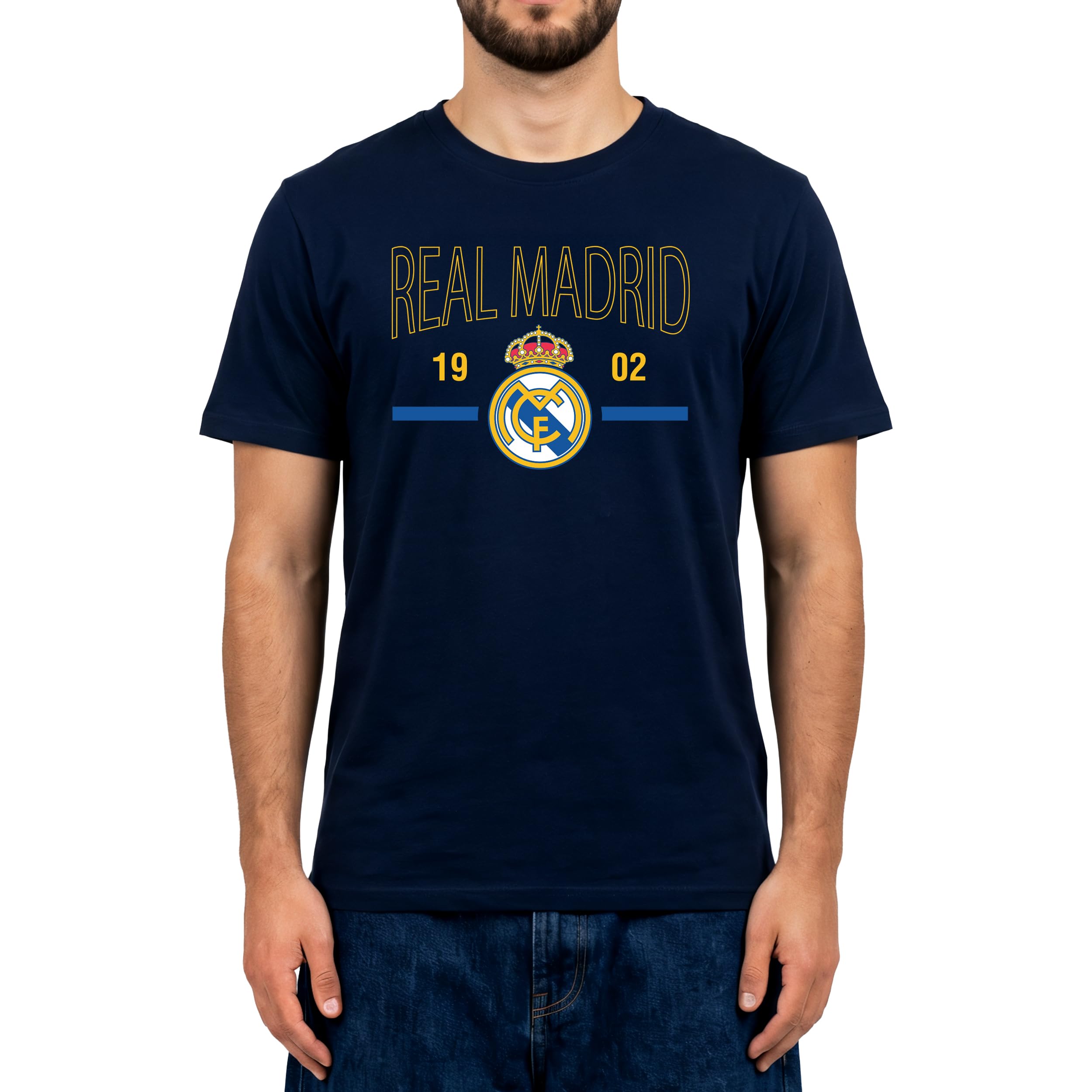 Icon Sports Officially Licensed Real Madrid CF Cotton T-Shirt - Unisex Adult