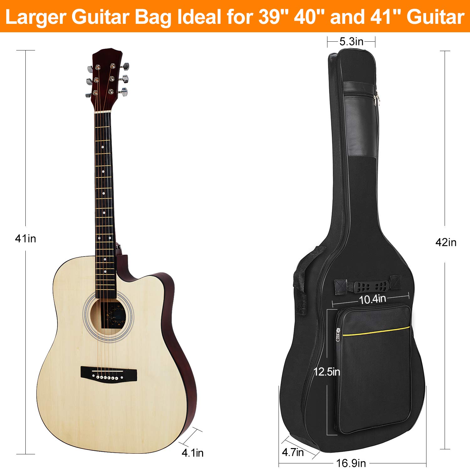 acoustic guitar padded bag