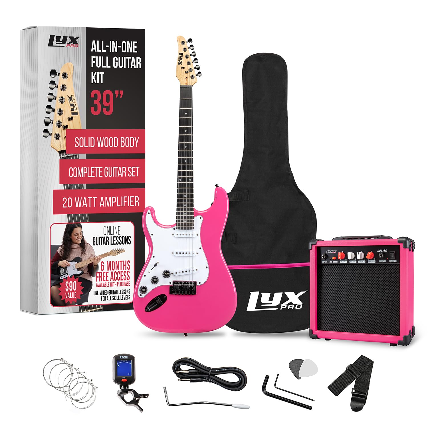 Amazon.com: LyxPro Left Hand 39 Inch Electric Guitar and Starter