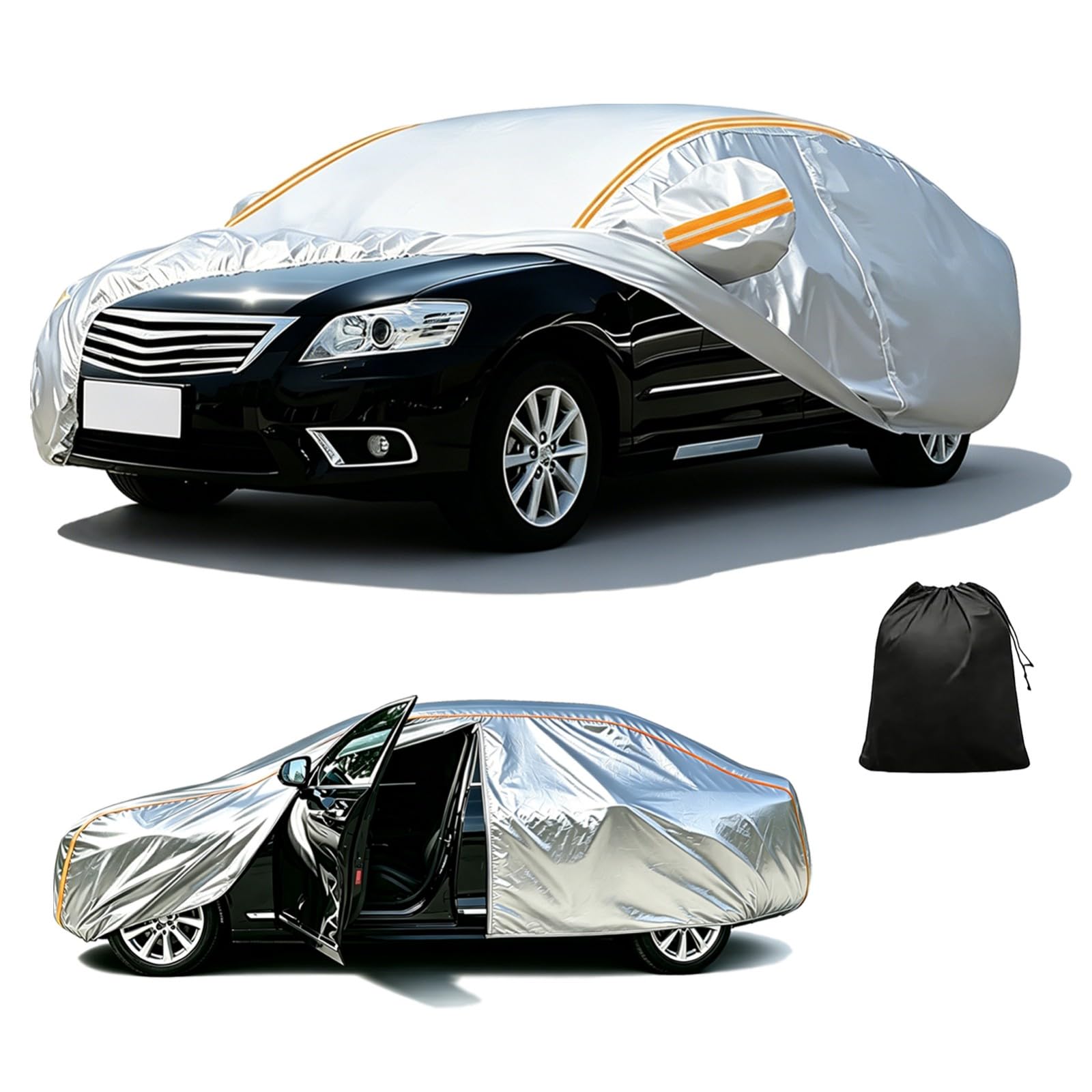 Telo Copriauto per T oyota Tundra CrewMax (2007-2021) | Copriauto leggero su misura, Protezione UV & resistente all'acqua, Antivento & antifurto, Adattamento elastico aderente
