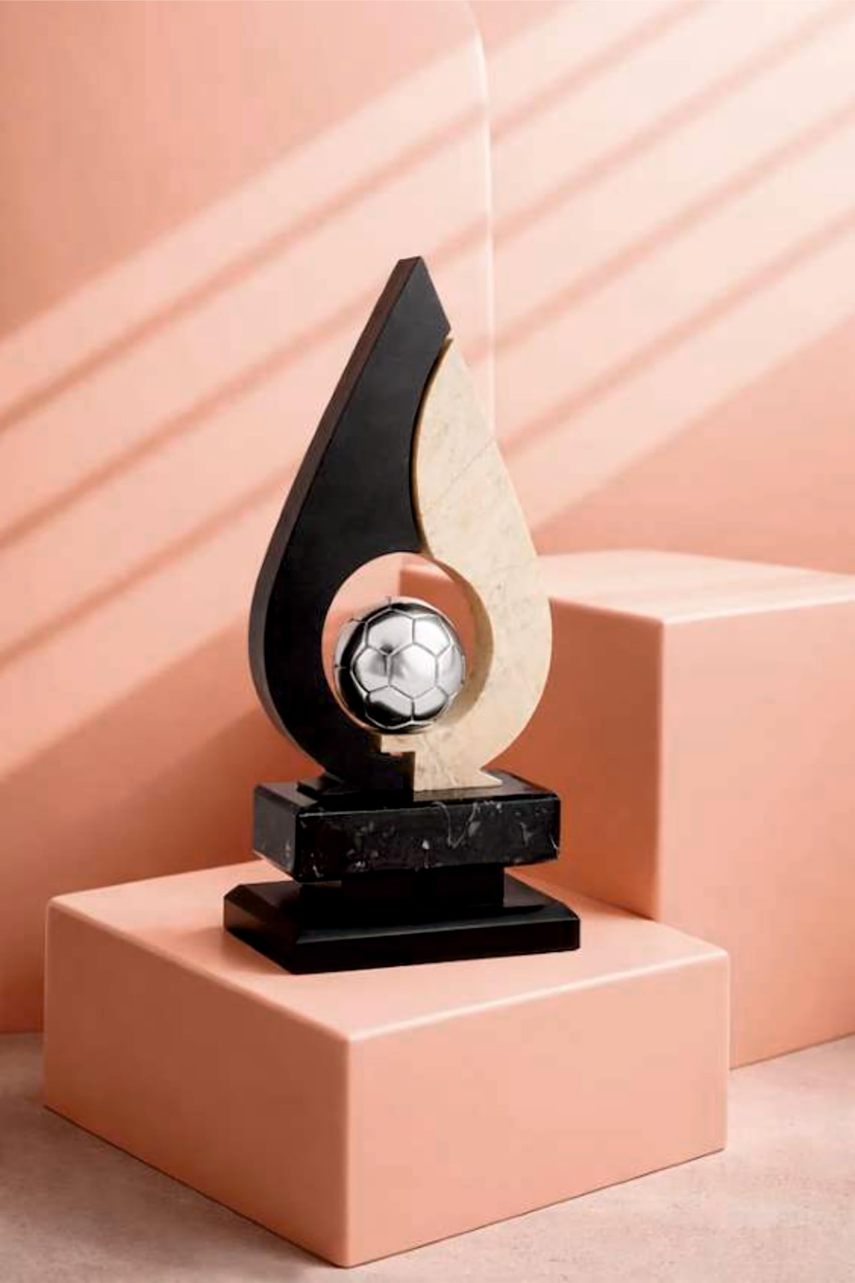 Trofeo Fútbol para Equipo Campeón, Pichichi, Mejor Jugador, Máximo Goleador... PERSONALIZADO Premio con Balón de metal de 31cm de altura