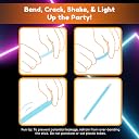 Glow Fever Glow in The Dark Sticks - 100 ct 6" Glow Sticks Bulk Party Pack with End Caps & Lanyards - Glow Party Favors for Concert, Festival, & Wedding Neon Light Sticks by Party Dragon, Multi gallery image