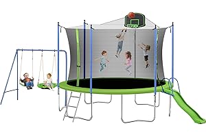 Trampoline Adventure Zone: Jump, Swing, Slide, and Shoot!