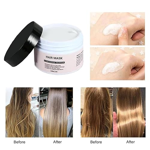 Miniatura 5 de Heykeratin - Tratamiento mágico para el cabello en 5 segundos, máscara de queratina Hey, mascarilla de reparación de queratina pura, mascarilla