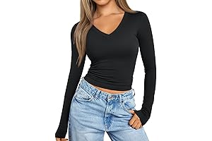 Women's Long Sleeve V-Neck Tops: Stunning Styles for 2024