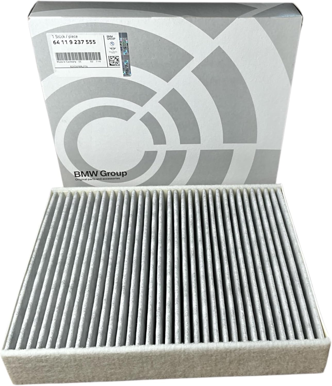 BMW 64119237555 Activated Charcoal Cabin Air Microfilter for F22/F23 2Series, F87 M2, F30/F31/F34 3 Series, F80 M3, F32/F33/F36 4 Series & F83/F84 M4