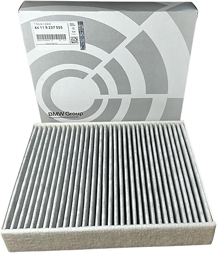 BMW 64119237555 Microfiltro de aire de cabina de carbón activado para F22/F23 2Series, F87 M2, F30/F31/F34 3 Series, F80 M3, F32/F33/F36 Serie 4 y