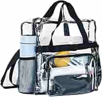 Borsa Trasparente Da Stadio Per Donna - Tracolla Regolabile, PVC Impermeabile, Omologata Per Concerti E Eventi Sportivi