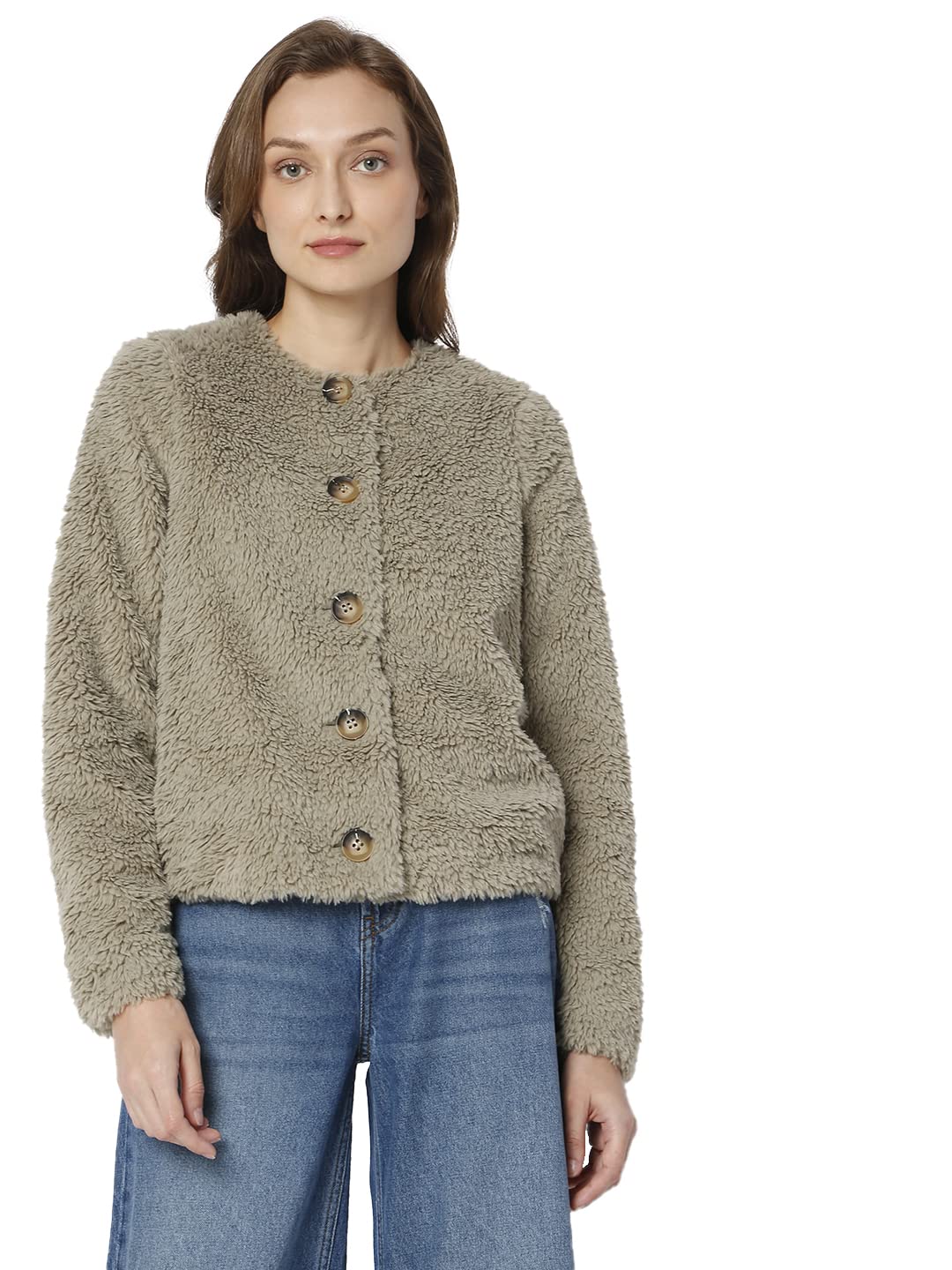 vero moda Women's Standard Length Polyester Stylised Jacket-picture-31